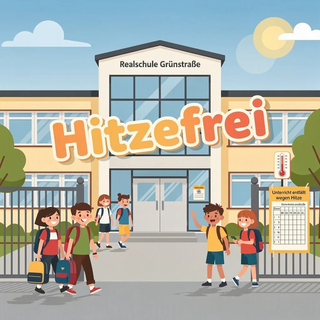 Hitzefrei in der gesamten Woche (22. bis 26.06., nach der 4. Std.)